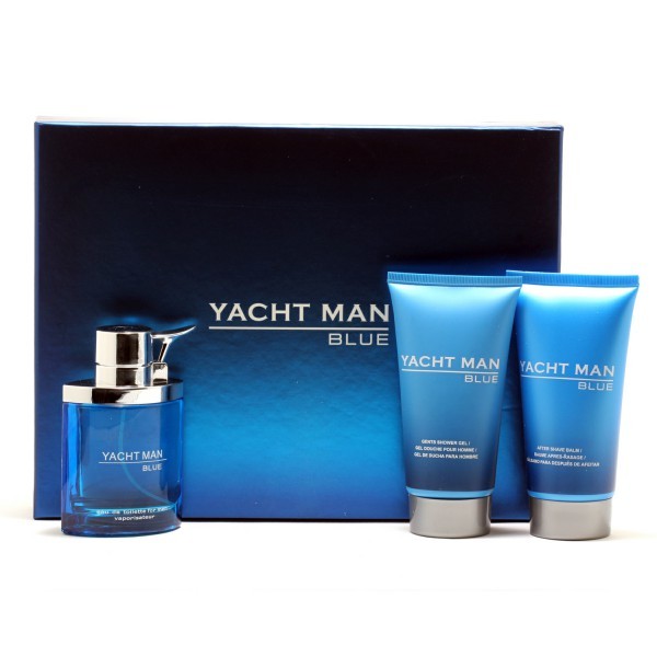 Yacht Man Blue Gift Set by Myrurgia - Luxury Perfumes Inc. -