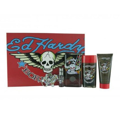 Ed Hardy Born Wild Gift Set by Christian Audigier - Luxury Perfumes Inc. -