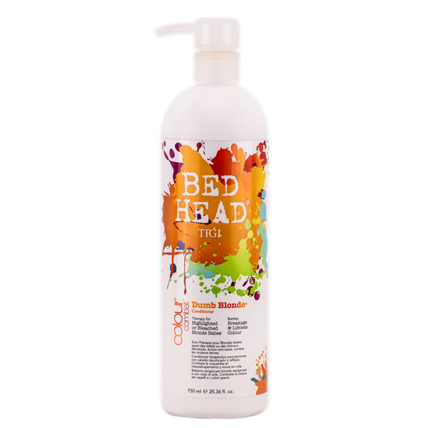 Bed Head Dumb Blonde Colour Combat for Highlighted or Bleached Blonde Hair by Tigi - Luxury Perfumes Inc. -