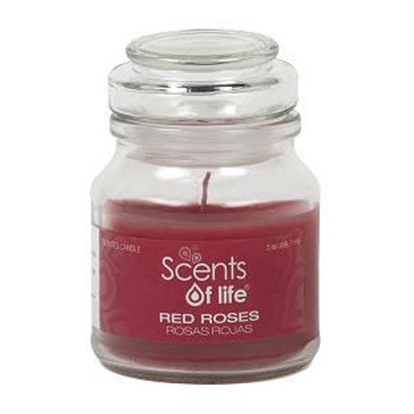Red Rose Scented Candle by Scents Of Life - Luxury Perfumes Inc. -