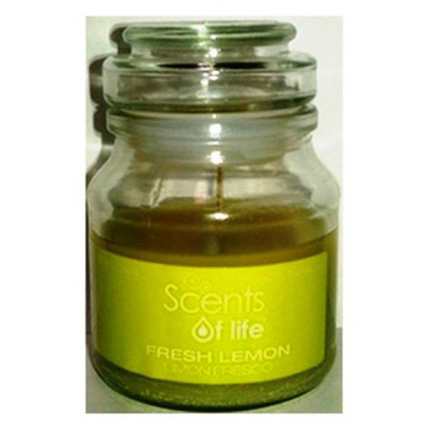 Fresh Lemon Scented Candle by Scents Of Life - Luxury Perfumes Inc. - 