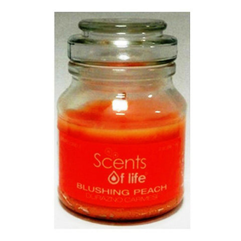 Blushing Peach Scented Candle by Scents Of Life - Luxury Perfumes Inc. -