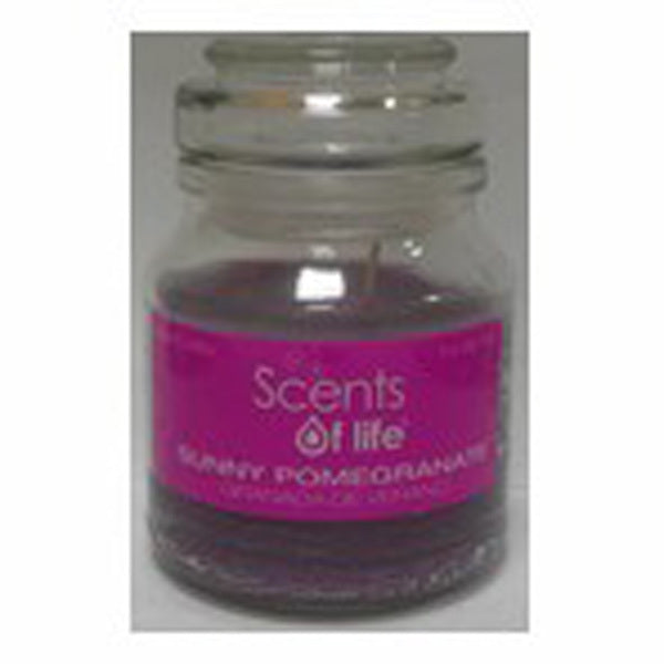 Sunny Pomegranate Scented Candle by Scents Of Life - Luxury Perfumes Inc. -