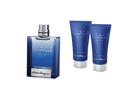 Acqua Essenziale Blu Gift Set by Salvatore Ferragamo - Luxury Perfumes Inc. -
