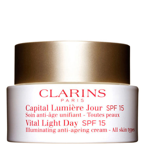 Clarins Vital Light Day Illuminating Anti-Ageing Cream SPF 15 (All Skin Type) by Clarins - Luxury Perfumes Inc. -