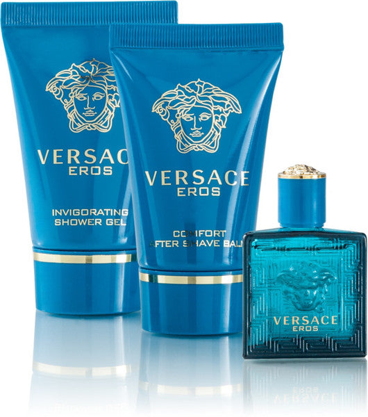 Cofanetto uomo VERSACE EROS edp 100ml + edp 10ml + travel trousse -  Profumeria Online