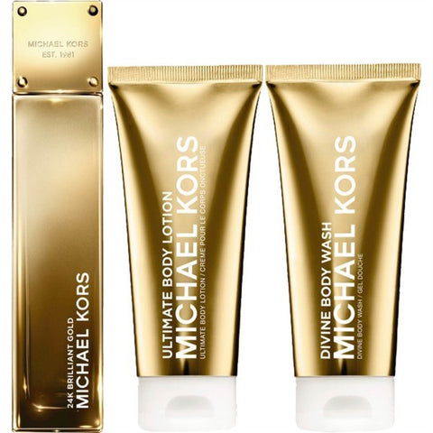 24K Brilliant Gold Gift Set by Michael Kors - Luxury Perfumes Inc. - 
