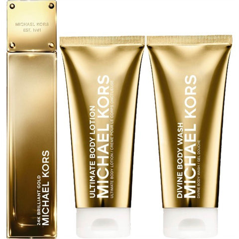 24K Brilliant Gold Gift Set by Michael Kors - Luxury Perfumes Inc. -