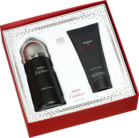Pasha De Cartier Edition Noire Gift Set by Cartier - Luxury Perfumes Inc. -