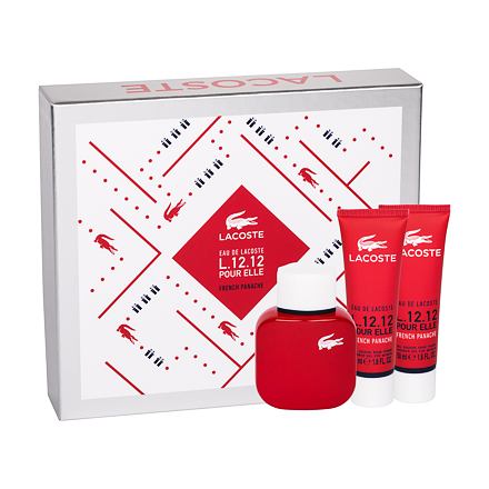 Lacoste Eau De Lacoste L.12.12 Pour Elle French Panache 3 Piece Gift Set For Women