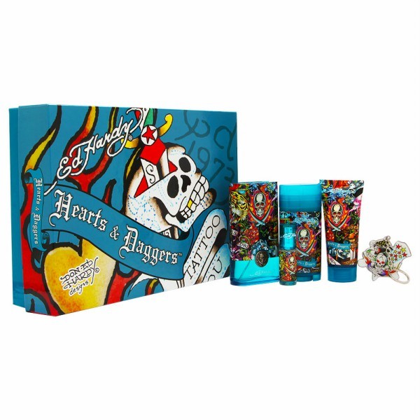 Ed Hardy Hearts & Daggers Gift Set by Christian Audigier - Luxury Perfumes Inc. -