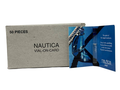NAUTICA COLOGNE 0.05 OZ / 1.5 ML FOR MEN DISCONTINUED VIALS (LOT OF 50)