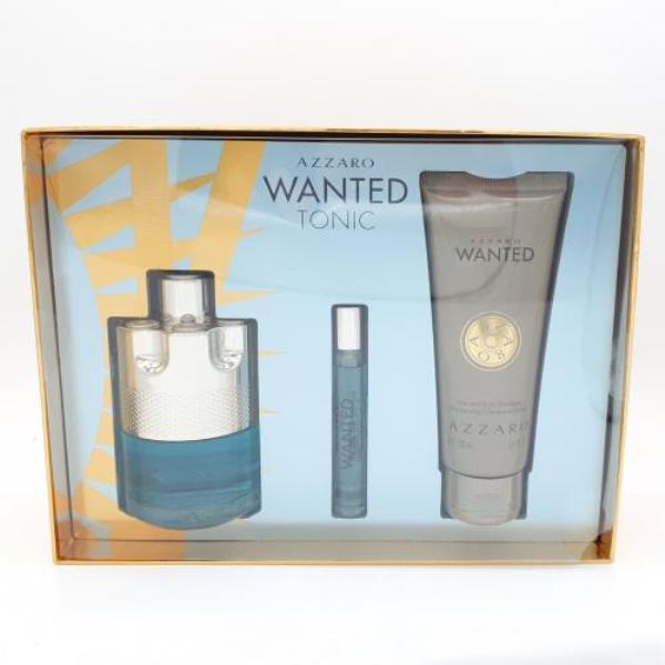 Azzaro Wanted Tonic 3 Piece Gift Set for Men