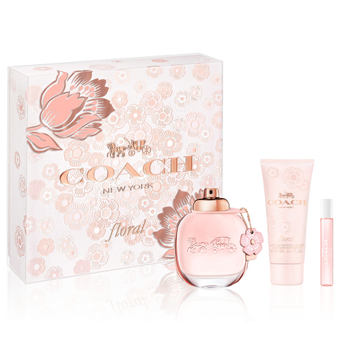 Coach Floral 3 Piece Set